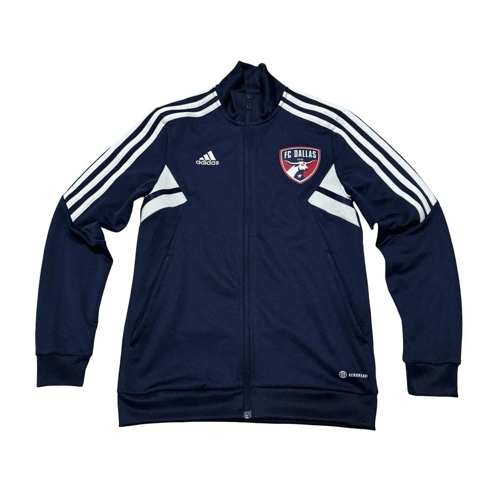 Adidas Youth Boys‎ FC Dallas Track Jacket Size Medium 16 x 24